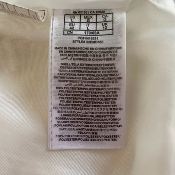 White Guess coat with or without belt - size L - Picture 9 of 15